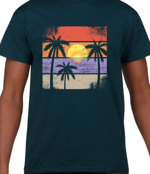 Sunset Loose-Fit Heavy Cotton T-Shirt
