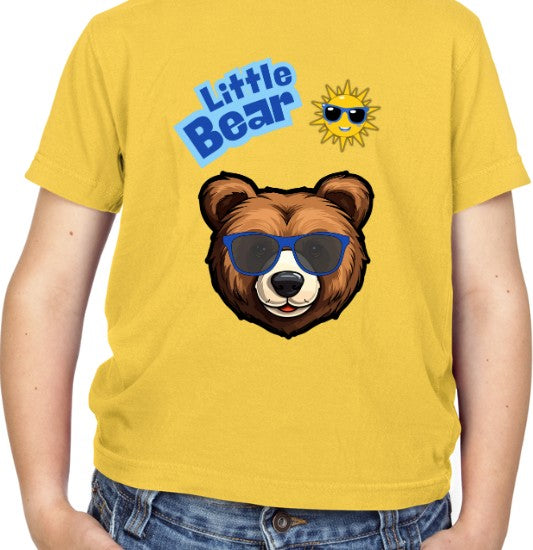 Little Bear Kids T-Shirt (Blue Text)
