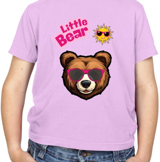 Little Bear Kids T-Shirt (Pink Text)