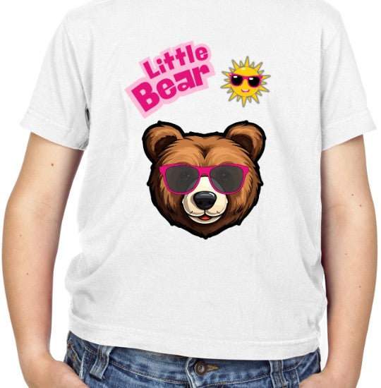 Little Bear Kids T-Shirt (Pink Text)