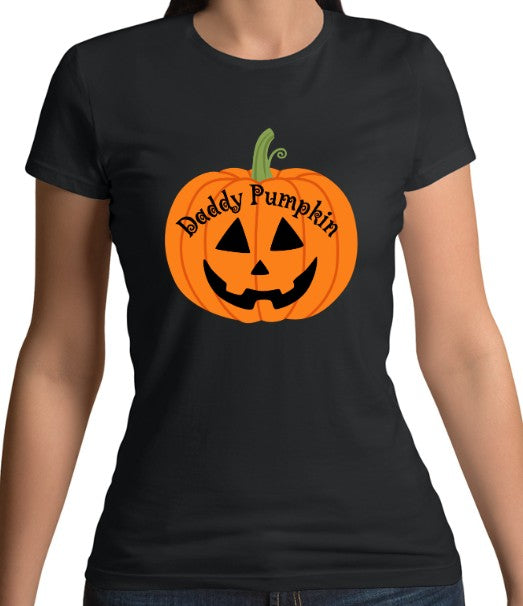 Daddy Pumpkin Fitted T-Shirt