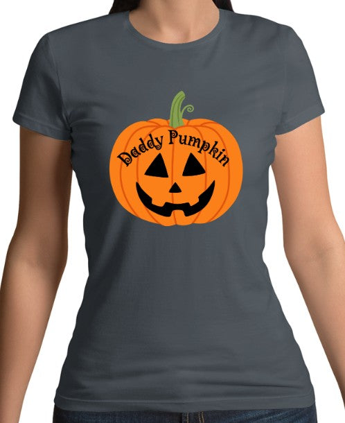Daddy Pumpkin Fitted T-Shirt