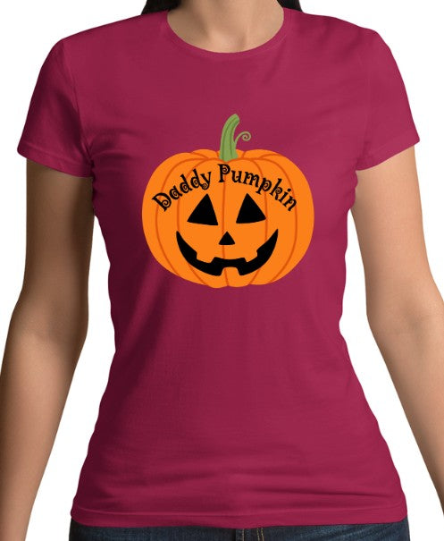 Daddy Pumpkin Fitted T-Shirt
