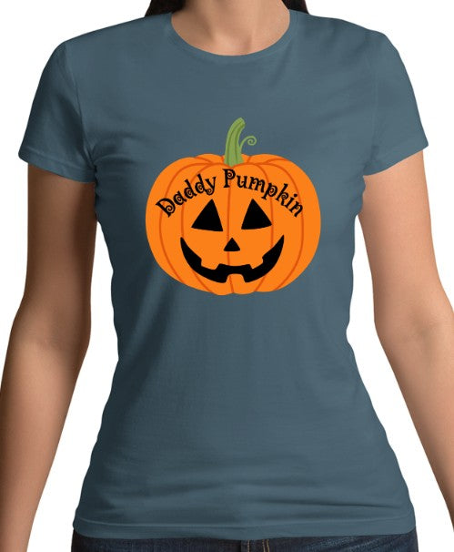 Daddy Pumpkin Fitted T-Shirt