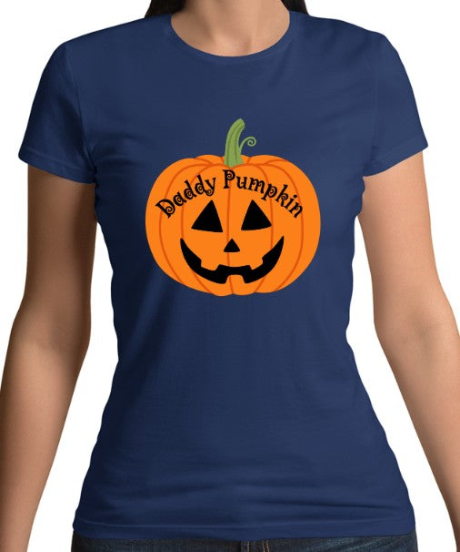 Daddy Pumpkin Fitted T-Shirt