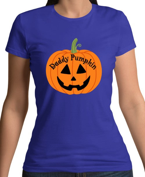 Daddy Pumpkin Fitted T-Shirt