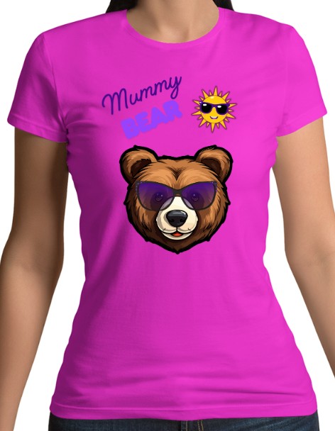 Mummy Bear T-Shirt Fitted (S-XXL)