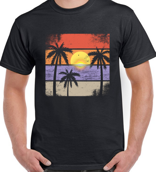 Sunset Loose-Fit Heavy Cotton T-Shirt
