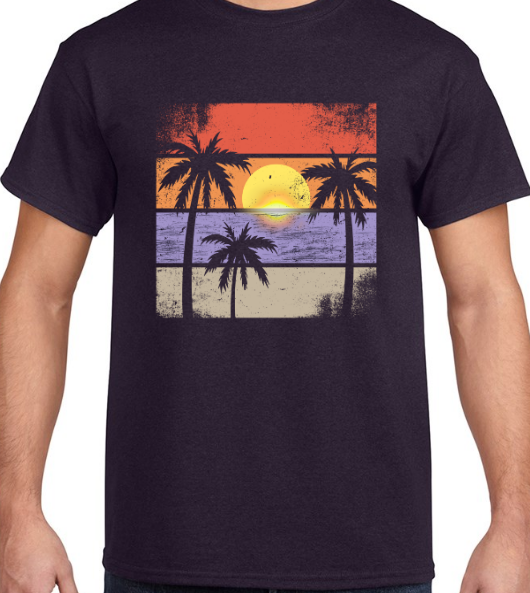 Sunset Loose-Fit Heavy Cotton T-Shirt