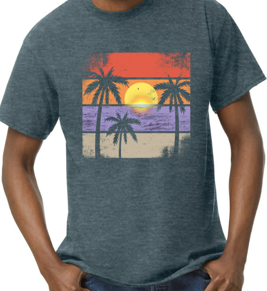 Sunset Loose-Fit Heavy Cotton T-Shirt