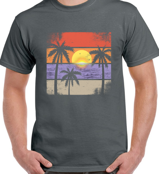 Sunset Loose-Fit Heavy Cotton T-Shirt