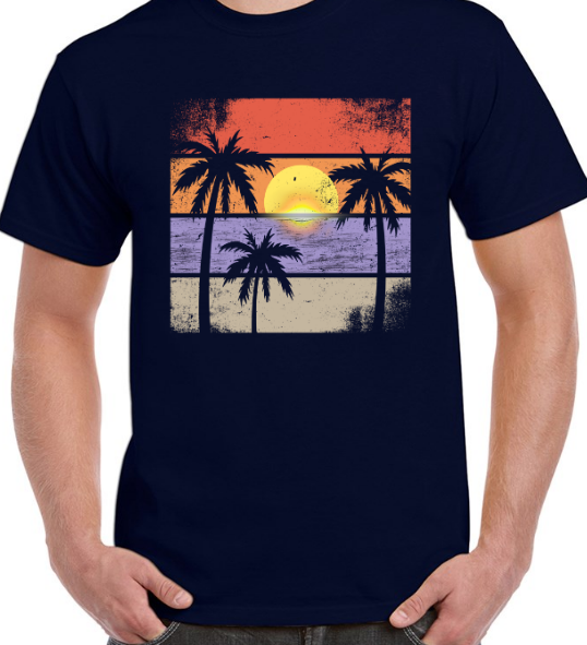 Sunset Loose-Fit Heavy Cotton T-Shirt