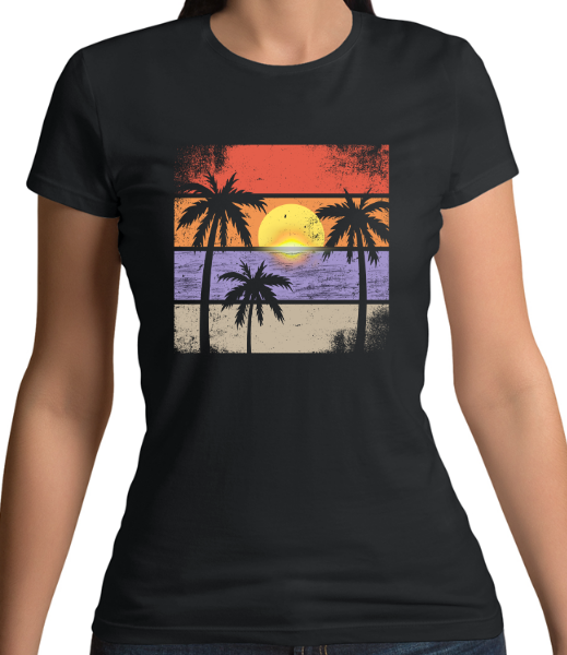 Sunset Fitted T-Shirt