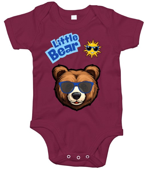Little Bear Babygro Blue Text (18-24m)