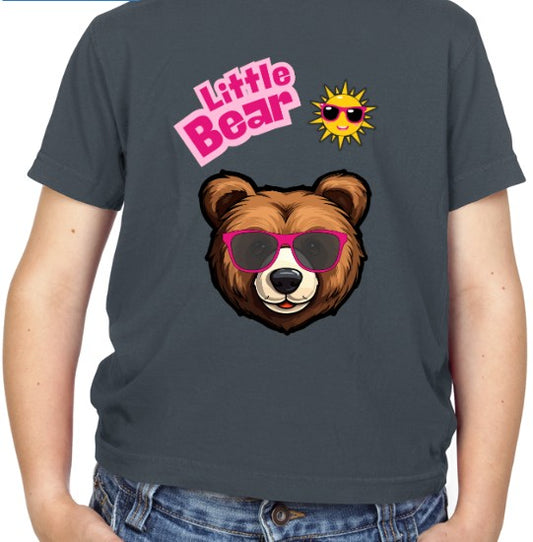 Little Bear Pink Text T-Shirt (3-14 years)