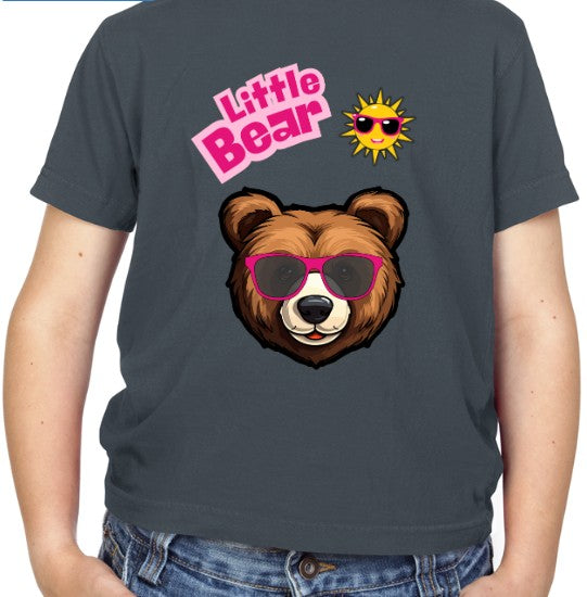 Little Bear Kids T-Shirt (Pink Text)