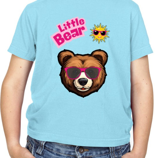 Little Bear Kids T-Shirt (Pink Text)