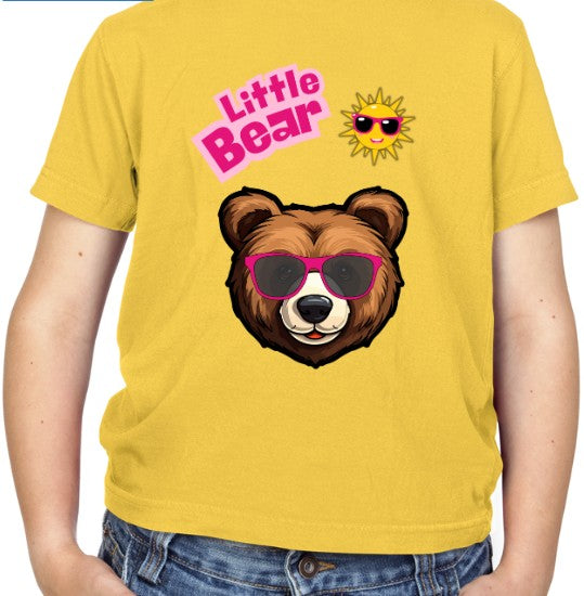 Little Bear Kids T-Shirt (Pink Text)